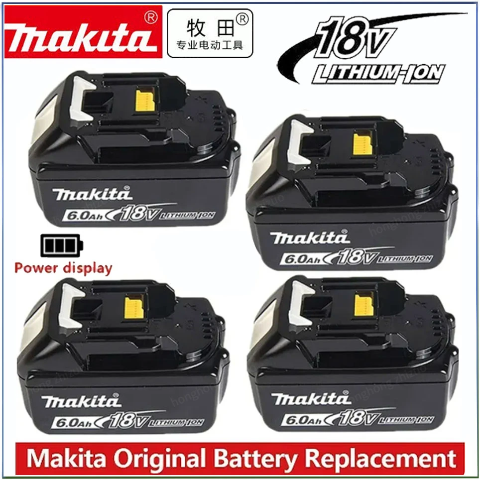 

Original makita6.0ah Battery BL1860 BL1850B BL1840 screwdriver battery & charger 18v6000mah Replacement Power Tool Batteries