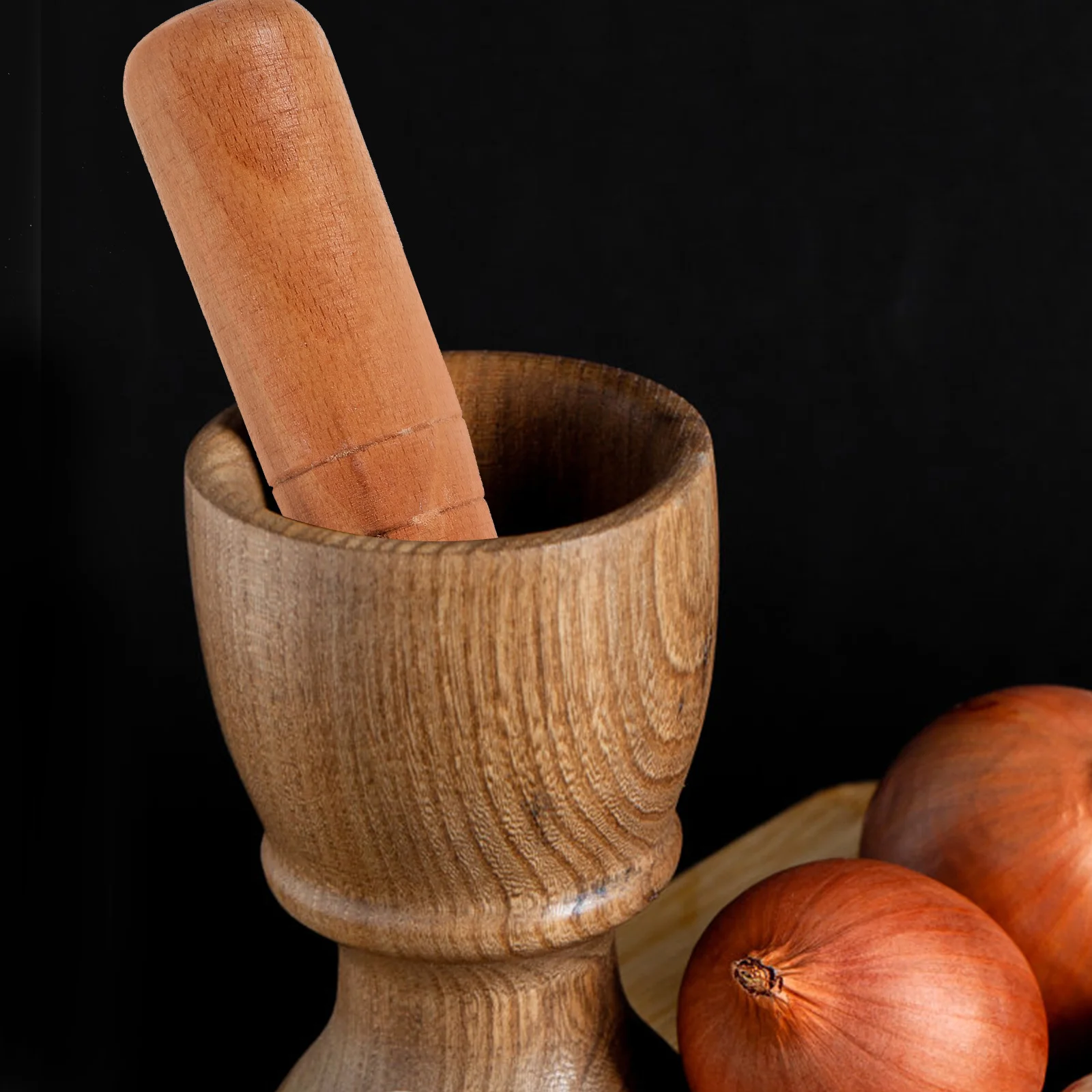 18Cm Long Handle Wooden Garlic Masher Rod Kitchen Utensil Food Crusher Manual Mills Sticks Bar Reusable Pestle Tool garlic masher