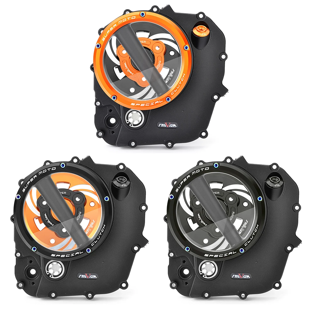 Klare Motorrad-Kupplungsdeckel und Federhalter R für Husqvarna Vitpilen Svartpilen 401 2021 2022 2023 – Detail 1
