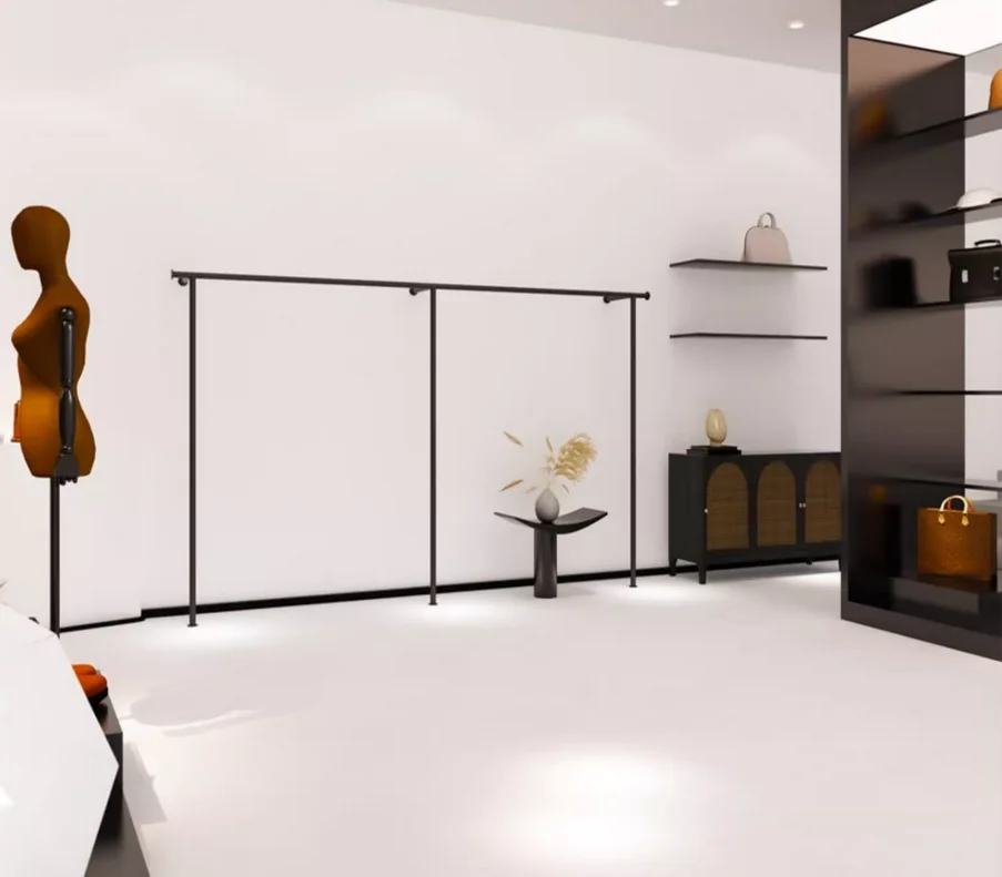 Présentoir mural pour magasin de vêtements