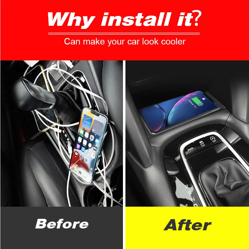 車用ワイヤレス充電器,トヨタカローラ用,クイックチャージャー