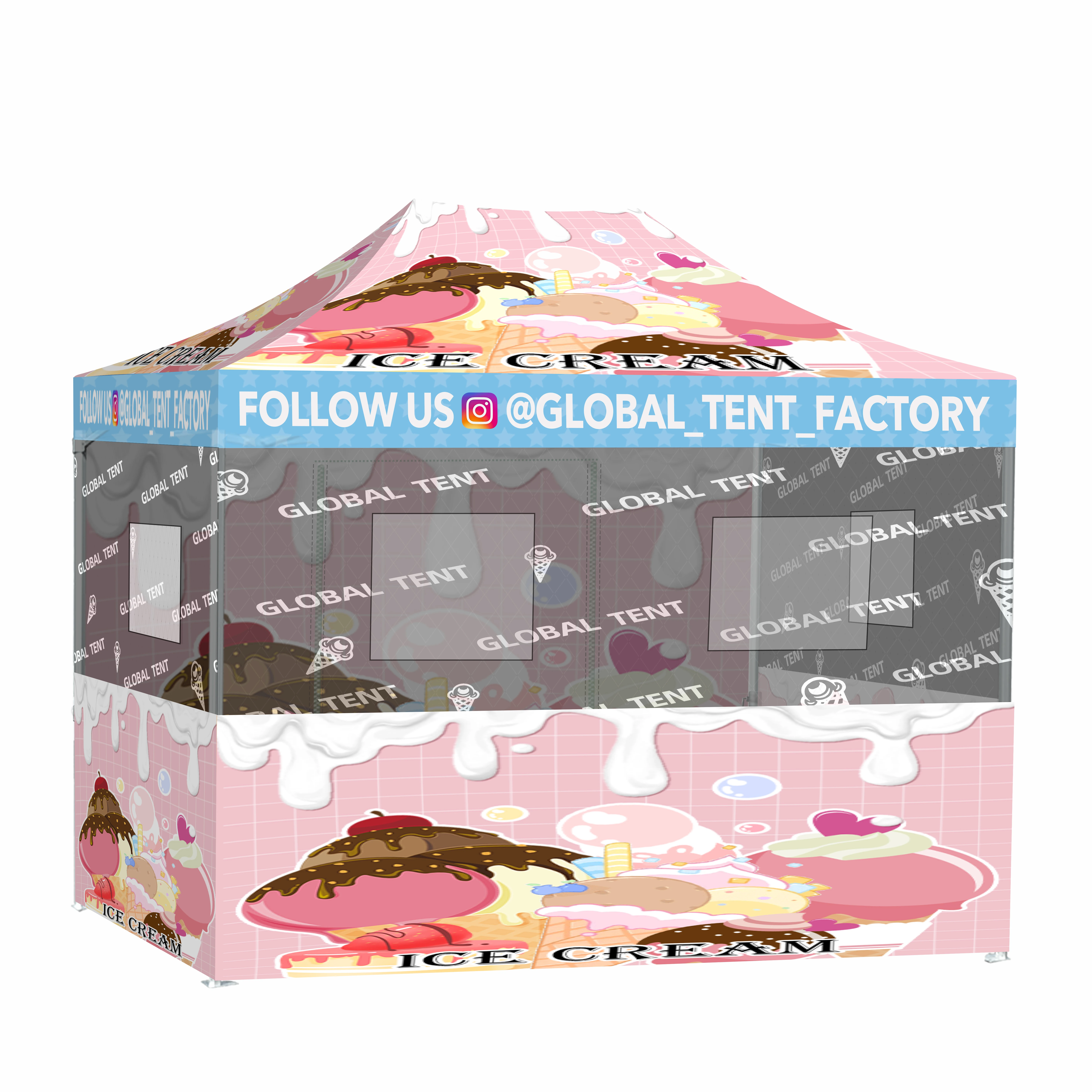 

Food Stall Shelter Event Catering Trade Show Tent 10'x15' (3mx4.5m) With Accessories