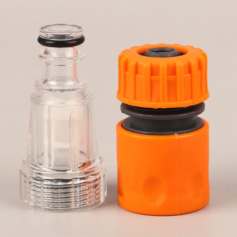 Water Connector +filter Accessories Car Washer Adapter Pressure Washer Filters Nets Hose Pipe Fitting Nozzle Garden