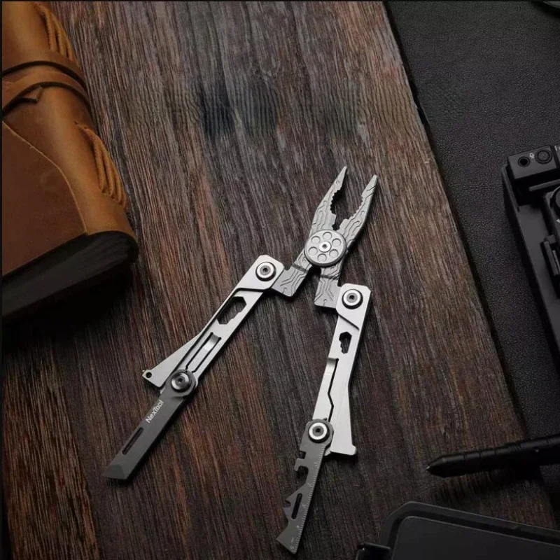 미니 EDC 다기능 도구 야외 휴대용 스크루 드라이버 렌치 플라이어, 나이프 필드 운반 어라운드, 보관 가방, 14 in 1