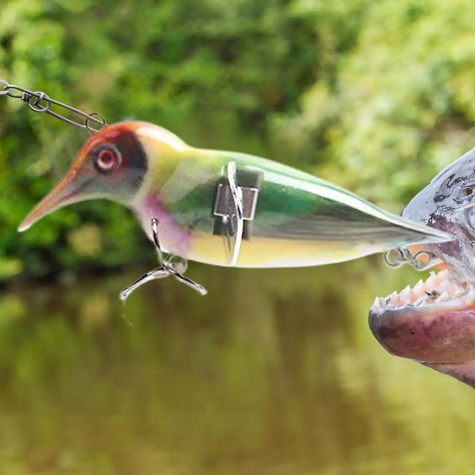 Birds Shape Fishing Lures With Hooks 8cm/12g Topwater Simulation Hard Wobblers Popper Floating Hard Wobblers Bait For Fishing