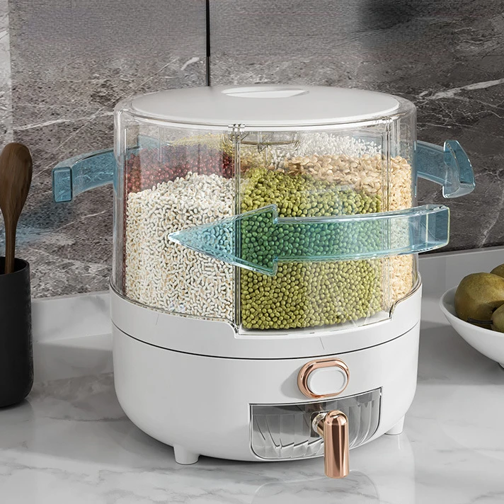 360 ° Large Household Rice Bucket Grain Storage Box Sealed Insect and