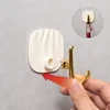 1/4PCS Transparent Acrylic Hooks Self-adhesive Wall Hook Home Decoration Key Towel Holder Bathroom Kitchen Waterproof Organizer 6