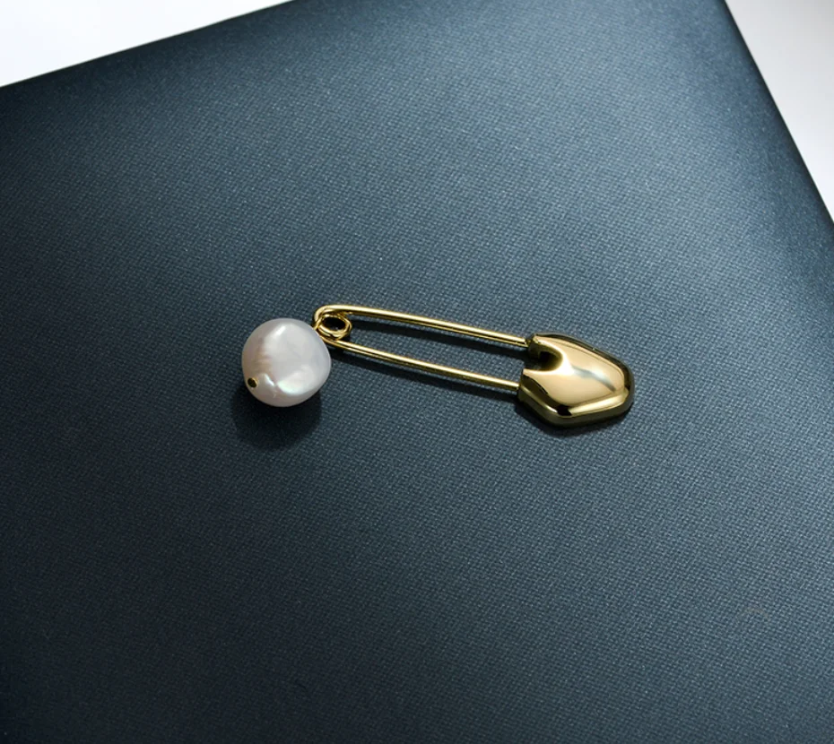 2023 new trend Lapel pins luxurious Baroque natural pearl zircon brooch fashion jewelry for women