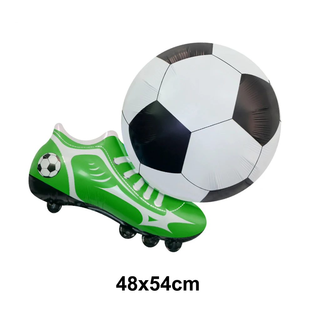 Vibrant Soccer Themed Foil Balloon