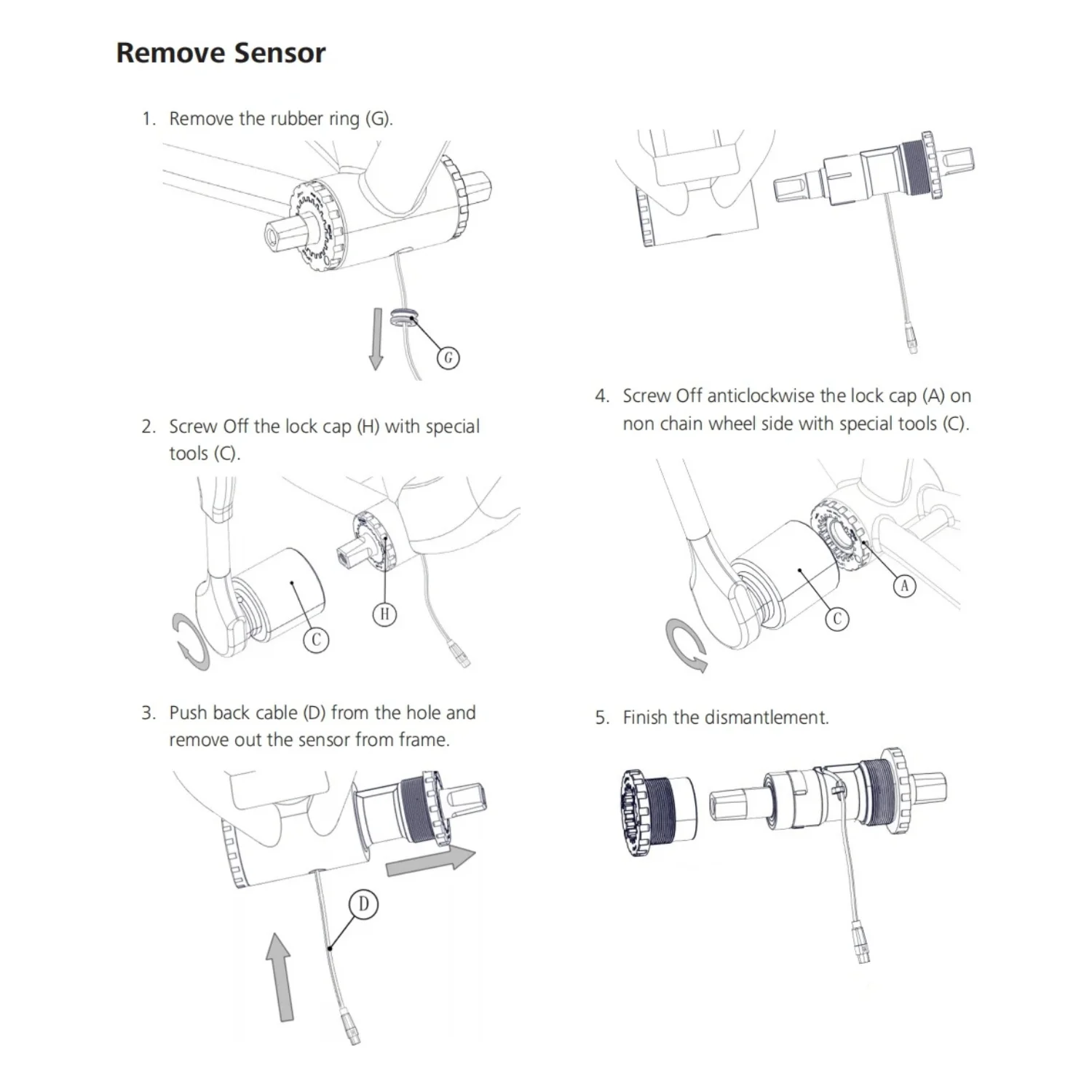 Bafang für Pedal-Assist-Sensor 68mm PAS SR PA121. 32S Assistenz-Mittelsäulensensor E-Bike-Booster Trittfrequenzsensor – Detail 7