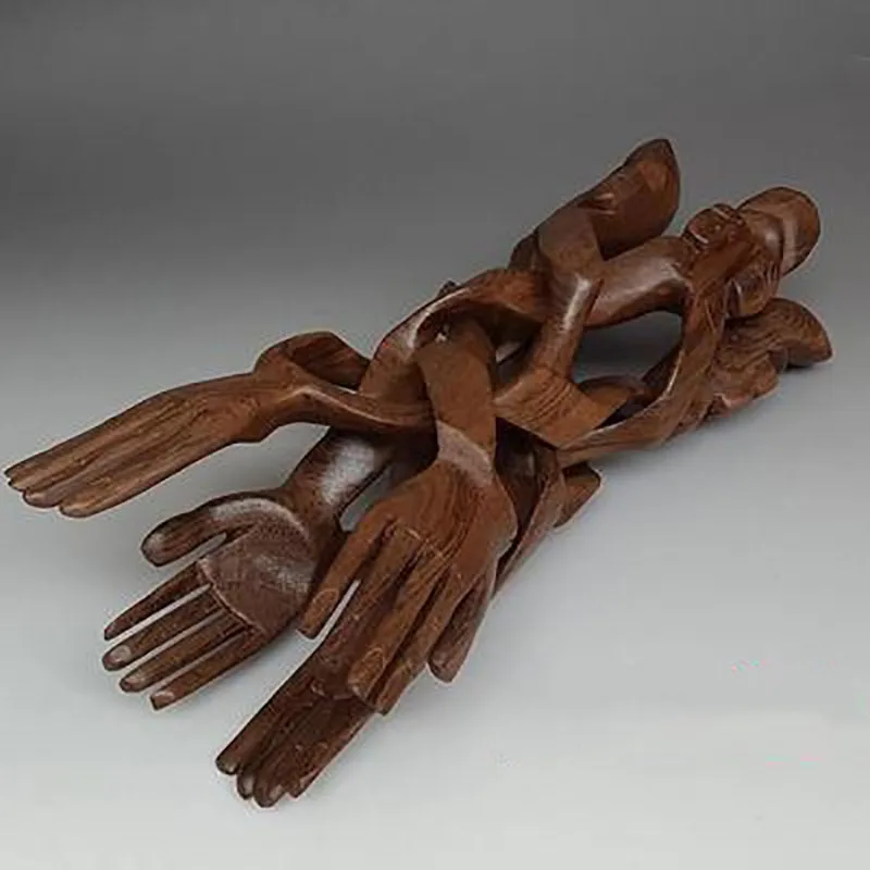 Antique Solid Wood Facai Handmade Ornaments, Treasure Rack, Bergamot Wooden Tray, Home Decoration, Craft Gifts