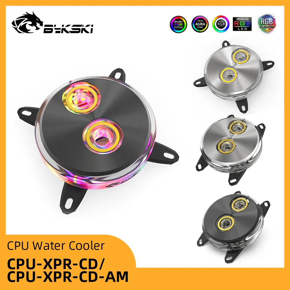 Bykski CPU Water Cooler Para LGA 1700/1200/115X/2011/2066 Ryzen 9/7/5/3
