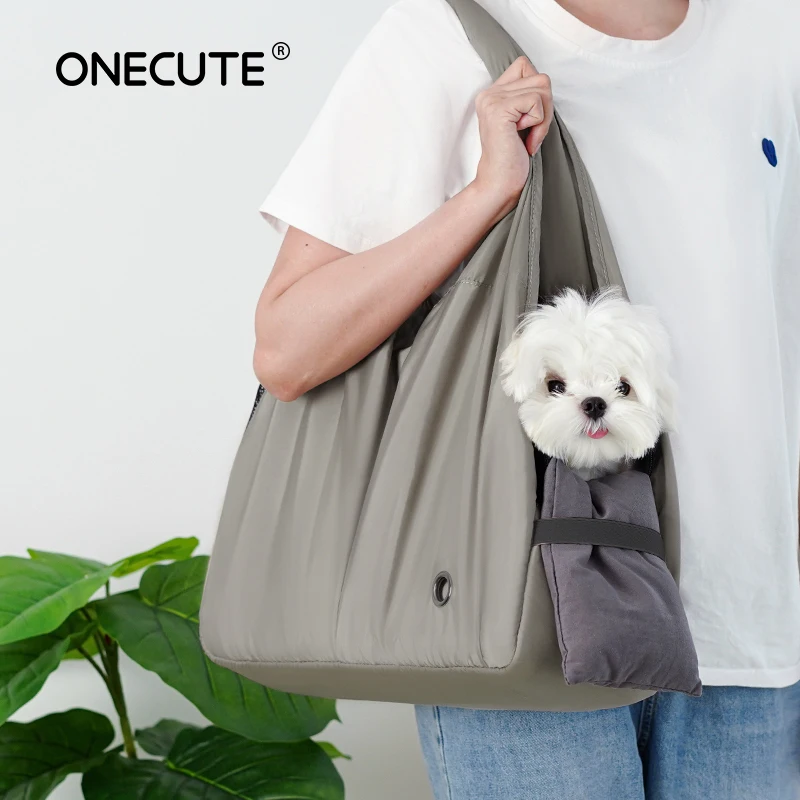 Onecut Pet Strap Shoulder Bag pet carrier bag pet accessories pet carrying bag pet backpack pet supplies Dog Outdoor Travel Accessories Handbag External Transport Basket