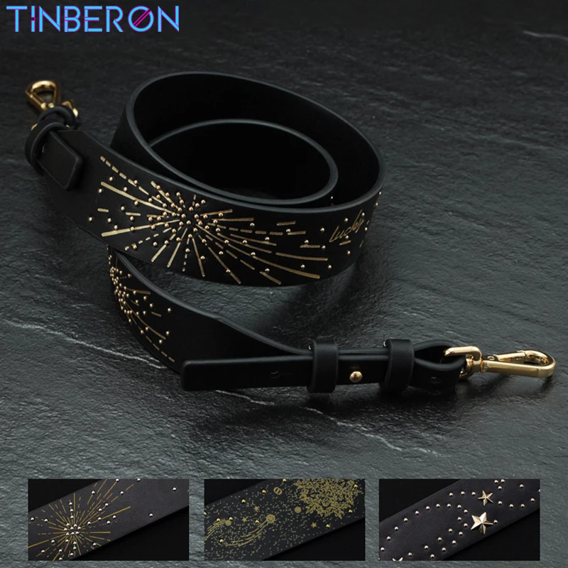 TINBERON Lipstick Bag Accessories Bag Strap Black Bag Replacement Wide Bags Strap Snowflake Fireworks Luxury Bag Shoulder Straps