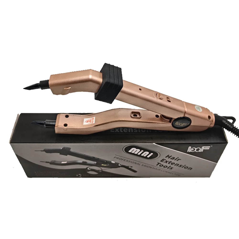 Adjustable Temperature 220℃ Smart Mini Heating Sharp Tip Hair Extension Iron Keratin Bonding Tools