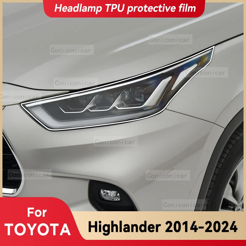 

Прозрачная защитная пленка из ТПУ для автомобильных фар TOYOTA Highlander 2014-2024