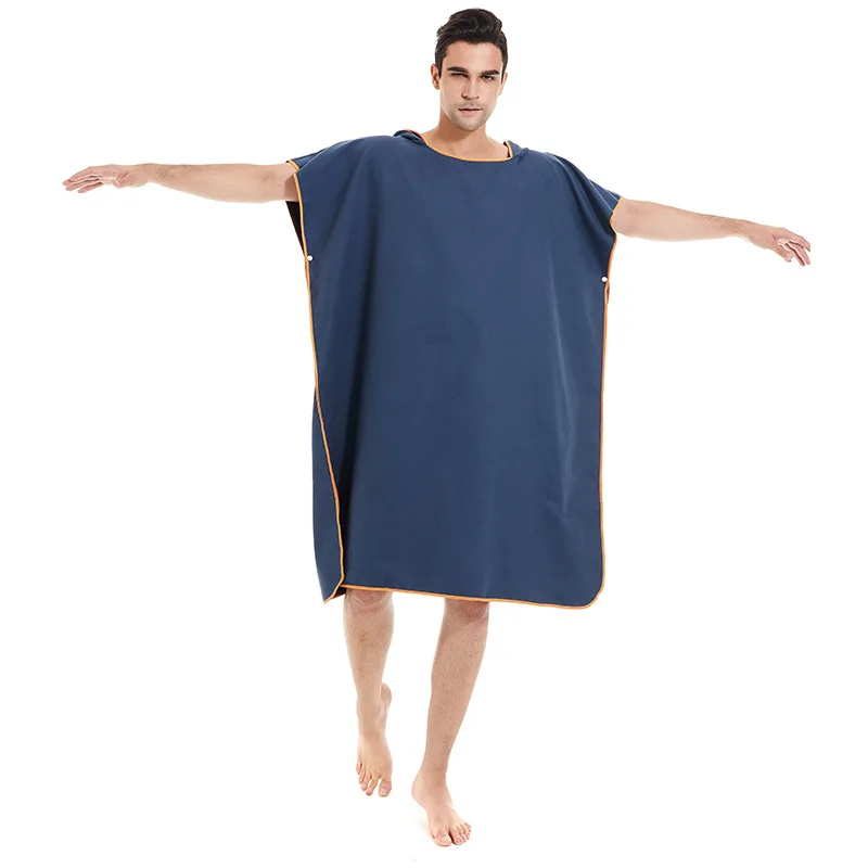 2022 women's quick drying cloak beach blouse changing bath towel bathrobe seaside cloak double-sided velvet bathrobe Navy new bathroom doormat diatom mud modern minimalist carpet household water absorbing quick drying rug double sided non slip mat