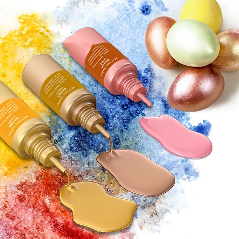 12 Colors Metallic Alcohol Ink Set Concentrated Extreme Shimmer Alcohol-Based Inks Epoxy Resin Acrylic Pouring Paint dropshi epoxy resin pigment acrylic paint pigment