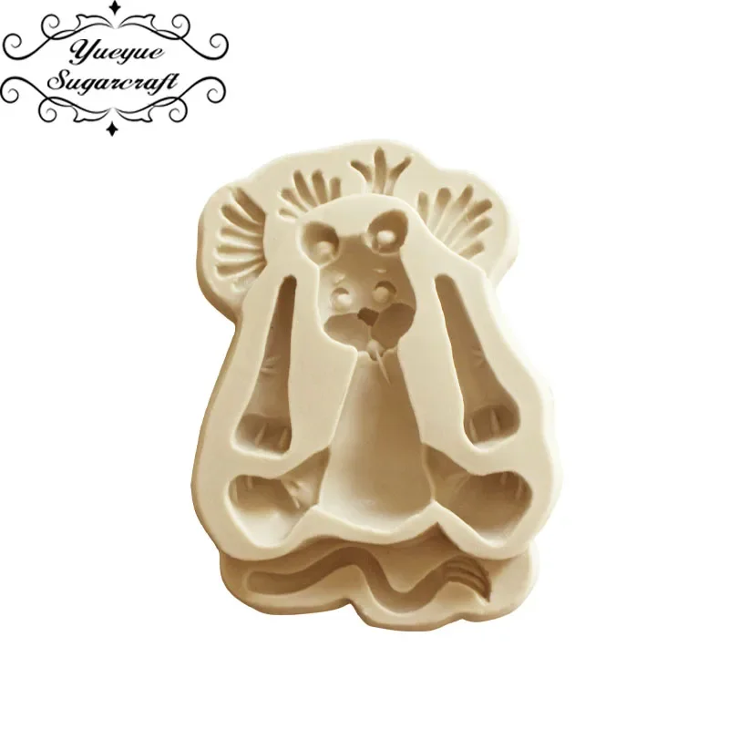 Yueyue Sugarcraft Animal Elephant/Dog/Rabbit/silicone mold fondant mold cake decorating tools chocolate gumpaste clay mould silicone mold