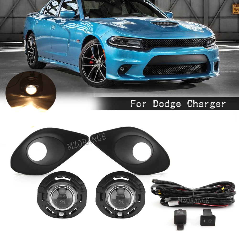 Textured Fog Light Bezel Dodge Charger Fog Light Cover - Driver Side Textured Trim With Hood Scoop (2015-2020 Models) - OEM# 68280429AA Textured Fog Light Bezel Dodge Charger Fog Light Cover - Driver Side Textured Trim With Hood Scoop (2015-2020 Models) - OEM# 68280429AA