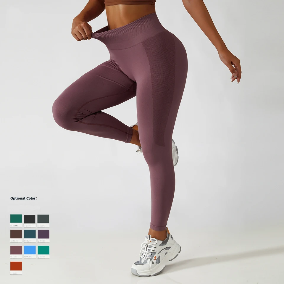 SportsPants women's Yoga Leggings Seamless High Waist Hip Lift Yoga Pants  Quick Dry Tight Fitness Running Sports Pants - AliExpress