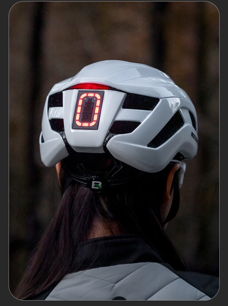 Bike Headlamp Cycling Helmet Ultralight Type-C Charging Bicycle Light Helmet Spo