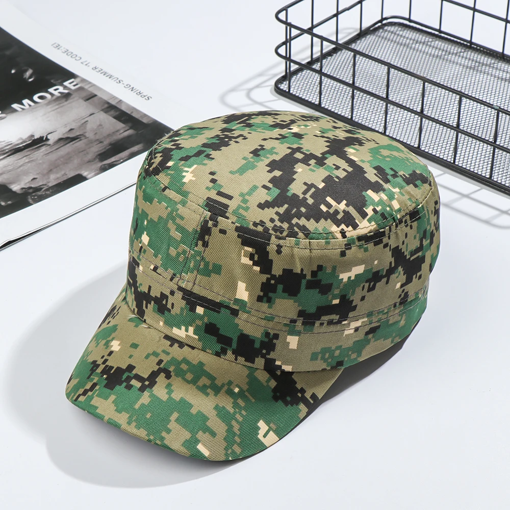 Adjustable Military Hat Men Women Army Cap Fishing Headwear Baseball Cap Casual Flat Top Caps Outdoor Breathable for fishing hat baseball cap etc