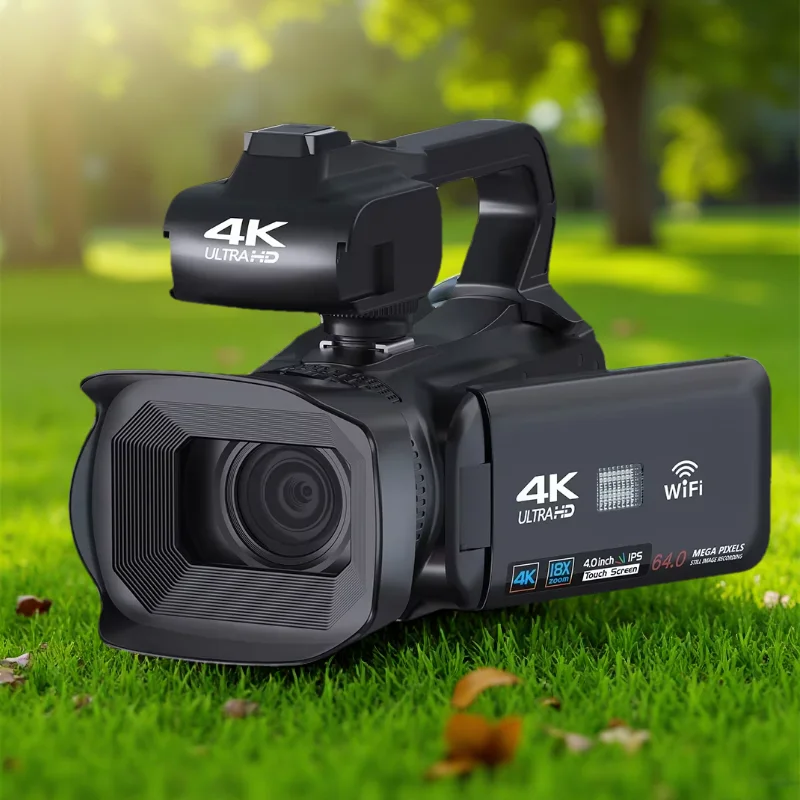 4K Ultra HD Video Camcorder 64MP Digital Cemera Fotografia AF WIFI 18X Zoom 4 Inch Touch Screen Webcam Handheld Stabilizer