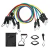 11Pcs/Set Portable TPE Tension Rope Set Anti-Break Durable Resistance Band Set Workout Bands Colorful Elastic Training Band 3