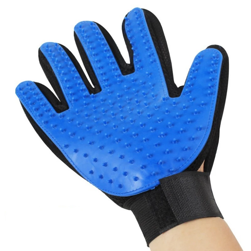 1PC Cat Hair Remove Gloves Rubber Grooming Glove Cat Hair Deshedding Brush Gloves Dogs Bath Cleaning Supplies Animal Combs
