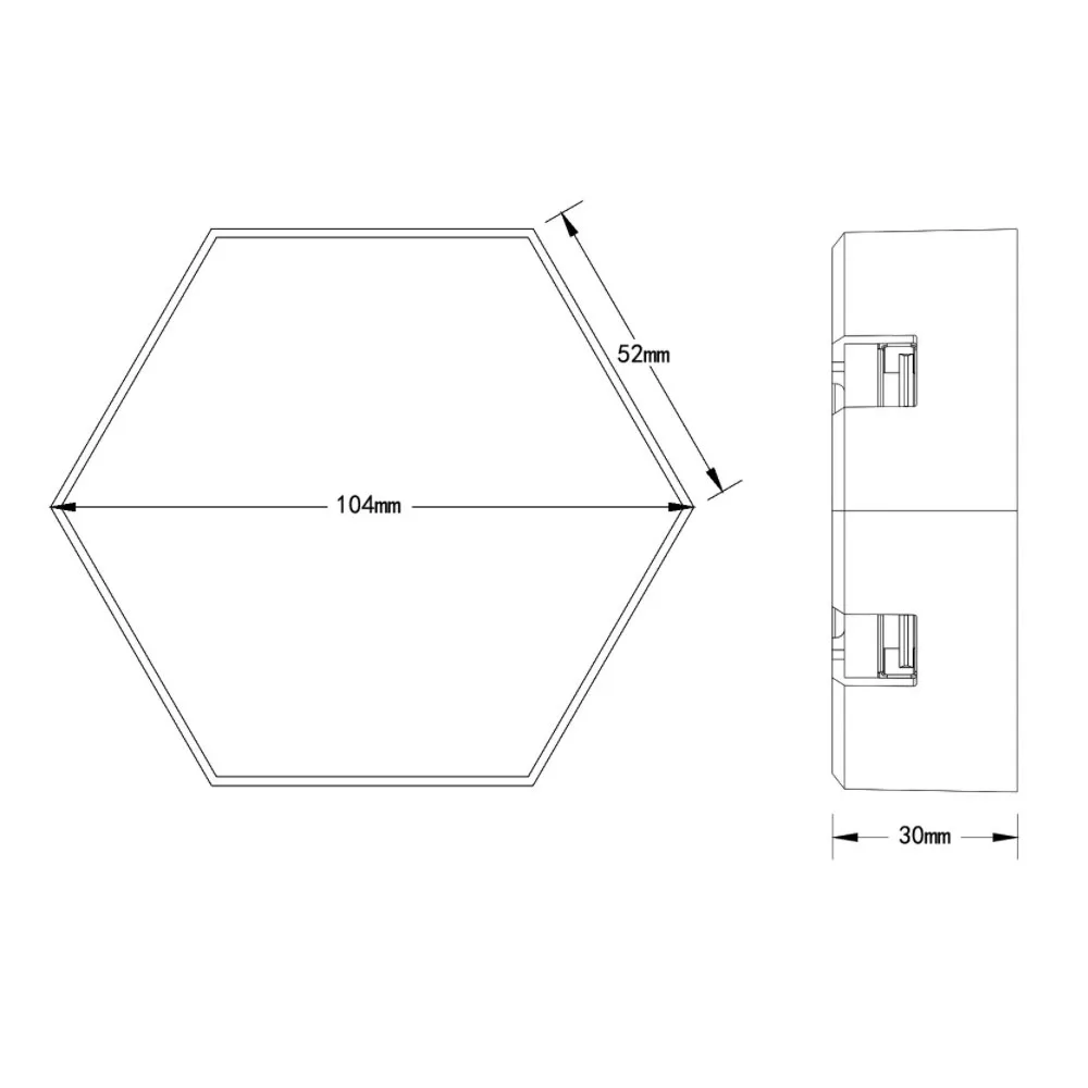 WIFI RGB LED Quantum Lamp Hexagon LED Night Light 5V USB DIY Game Wall Lamp For Home Decoration Atmosphere Lamps
