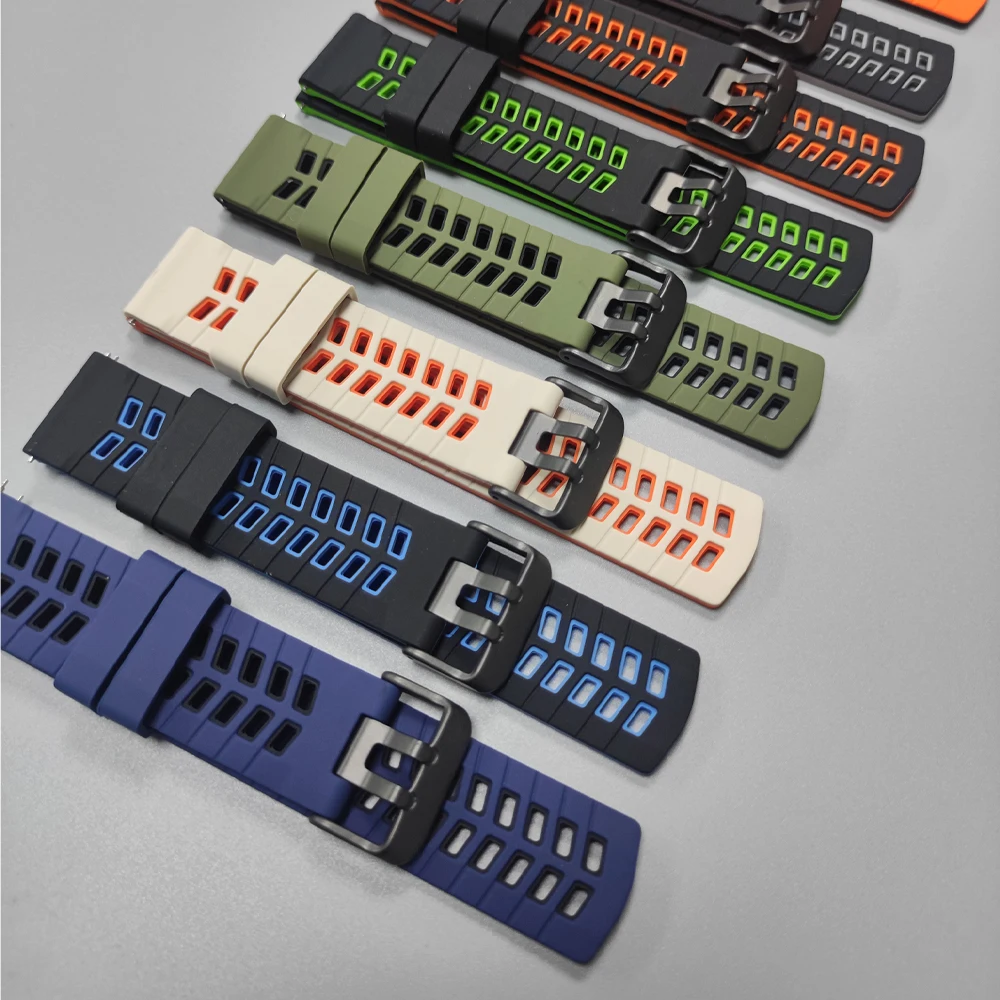 Stylish 22mm Sport Silicone Watch Band - Premium Comfort and Durability