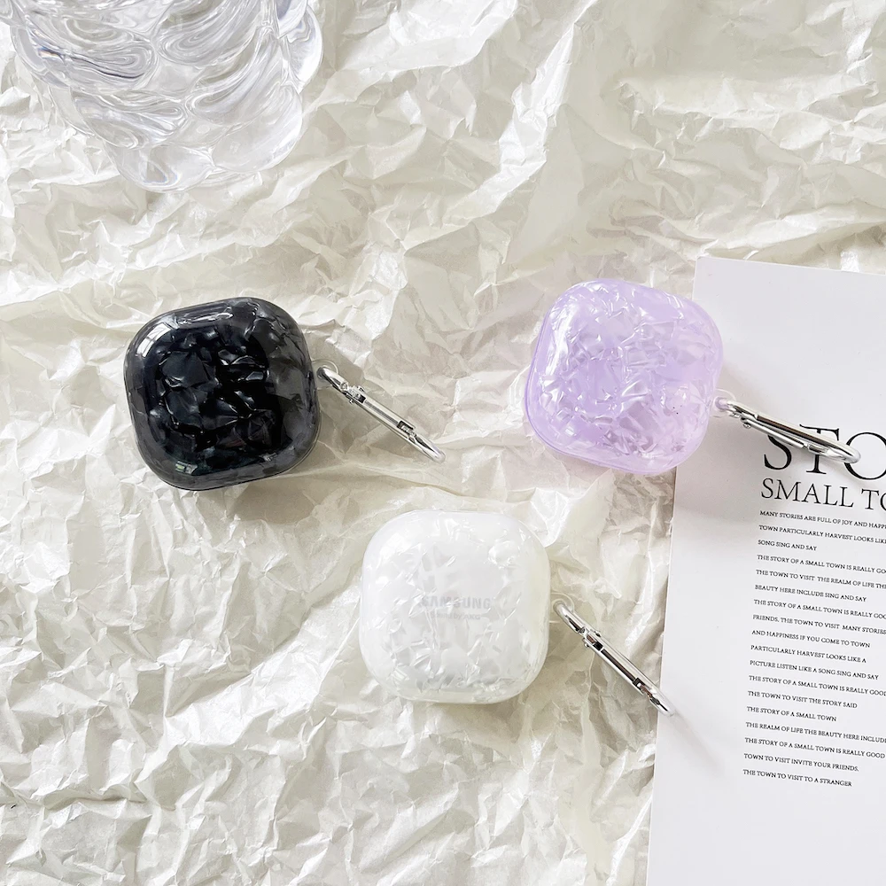 Simpatico Motivo A Conchiglia Viola Per Samsung Galaxy Buds Custodia Per Auricolare Wireless Per Samsung Galaxy Buds Pro/Buds 2 Cover