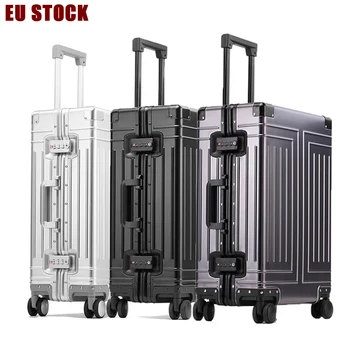 Trolley da viaggio in alluminio Valigia con telaio in alluminio di alta qualità Valigia da 20 pollici bagaglio a mano con ruote 29 pollici di grandi dimensioni 1