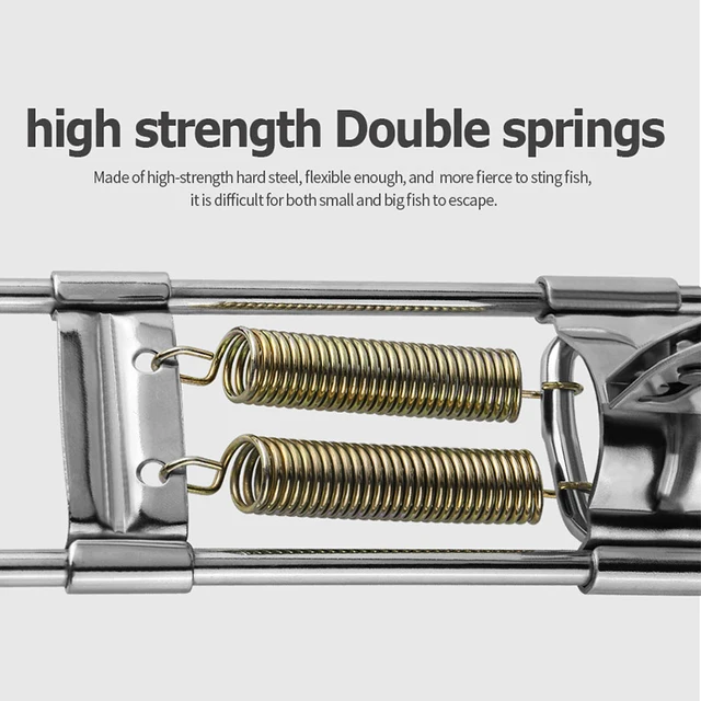 Automatic Double Spring Angle Fishing Pole Foldable Anti-rust Steel Fishing  Pole Holder Sea Rod Fishing Tackle Supplies - Fishing Tools - AliExpress