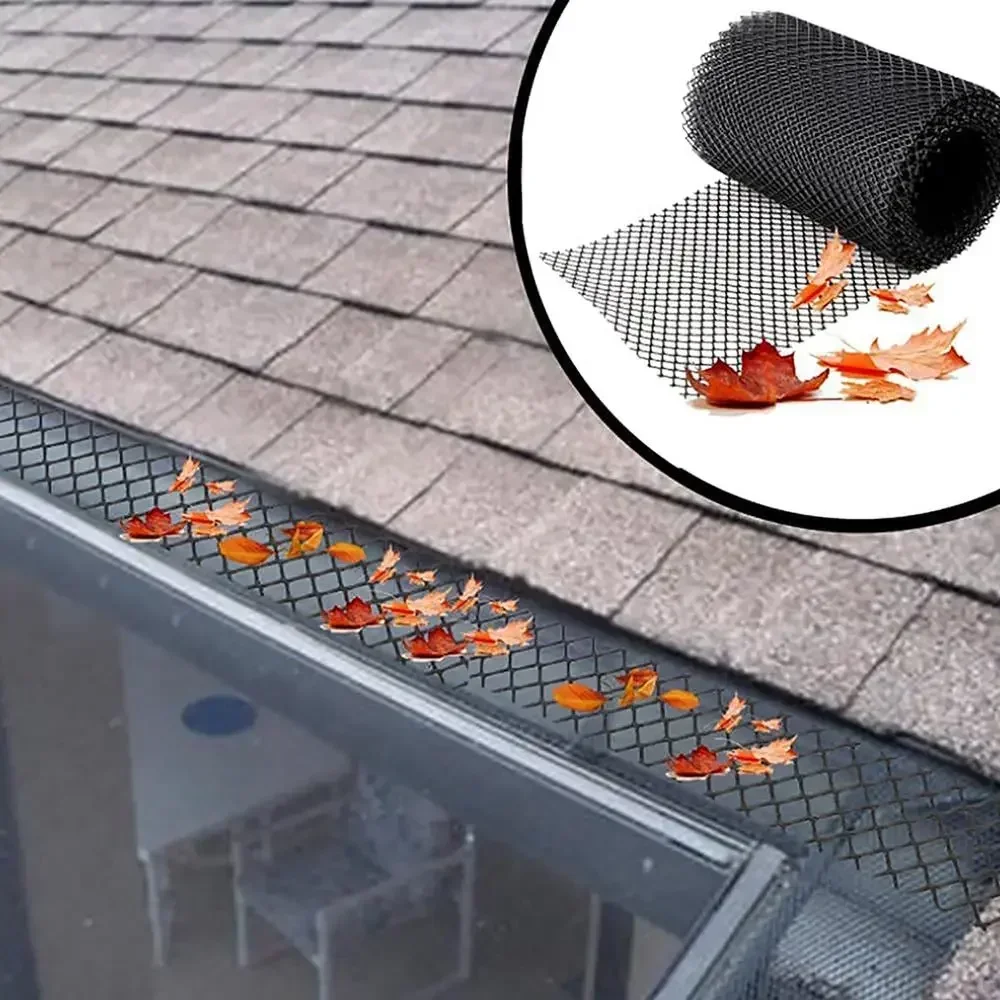 15cm&times;6m Anti-Falling Net Mesh Strainer Filter Garden Bird Net Fence Gutter Guard From Leaves, Twigs, Branches Plastic Mesh