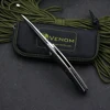 Kevin John New Venom T S30V Blade Titanium Alloy+Carbon Fiber Handle Outdoor Camping Hunting Pocket Knife EDC Tool 4