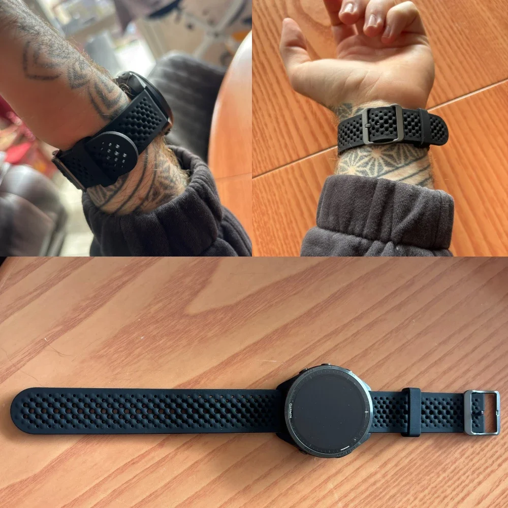 Liquid Silicone Smartwatch Strap - Versatile 20mm/22mm Wristband in Multiple Sizes