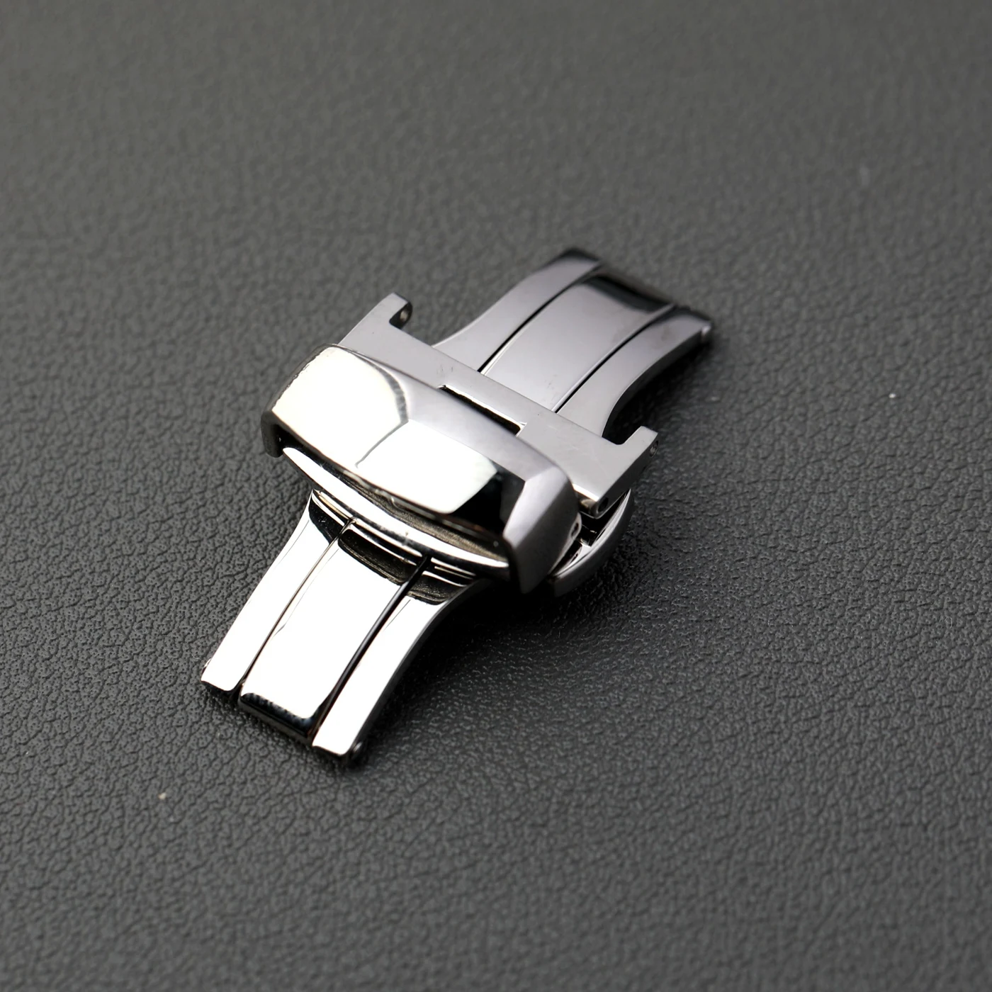 Rose Gold Polished Stainless Steel Butterfly Clasp with Double Press Mechanism