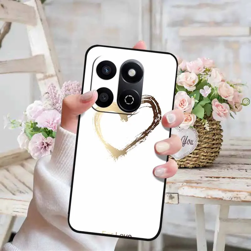 Cute Cat Design Soft Silicone Phone Case - Lovely Painted TPU Back Cover