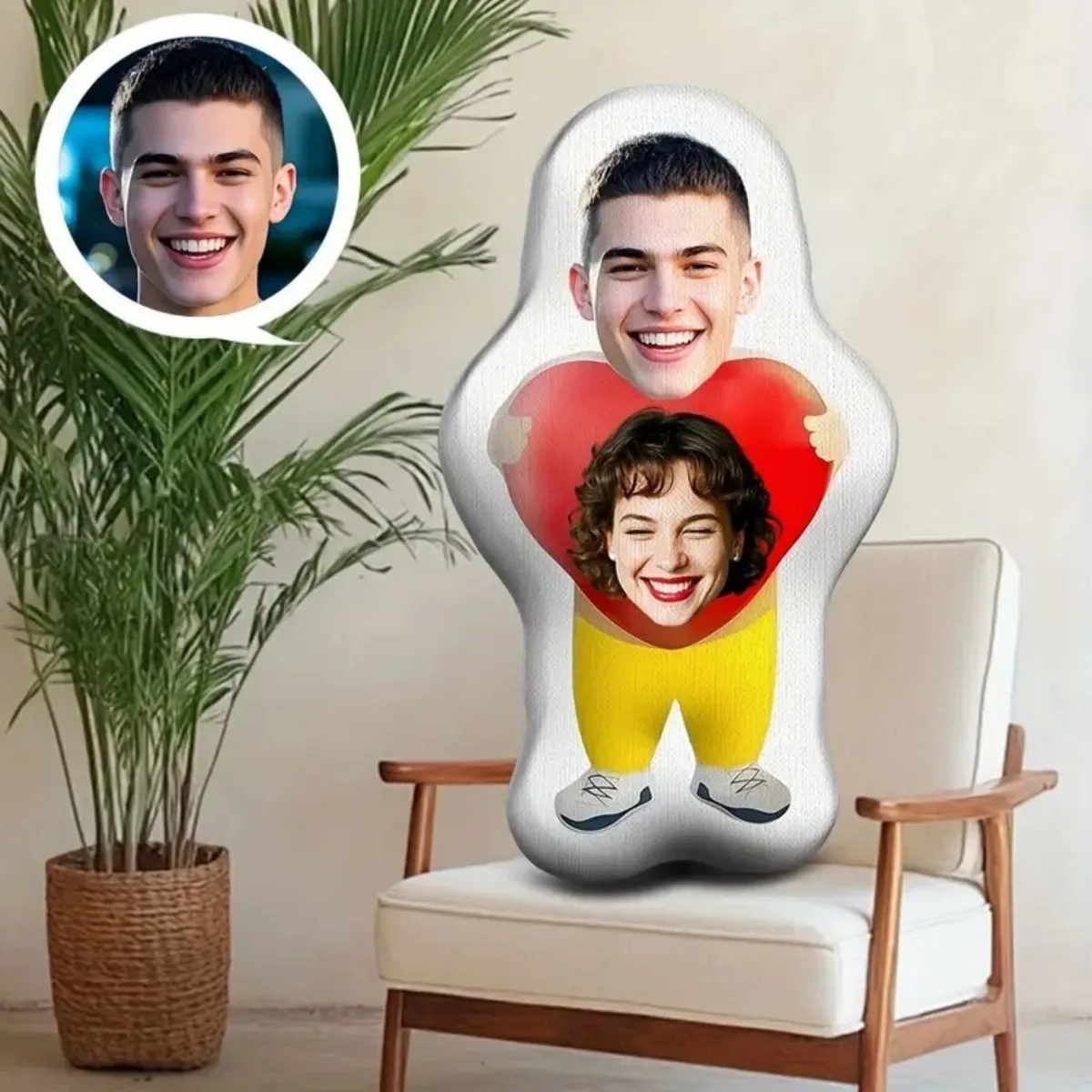 Custom Face Photo Pillow - Unique and Hilarious Personalized Gift