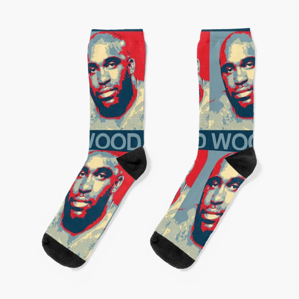 

WOOD Socks New year's happy custom Socks Male Women's