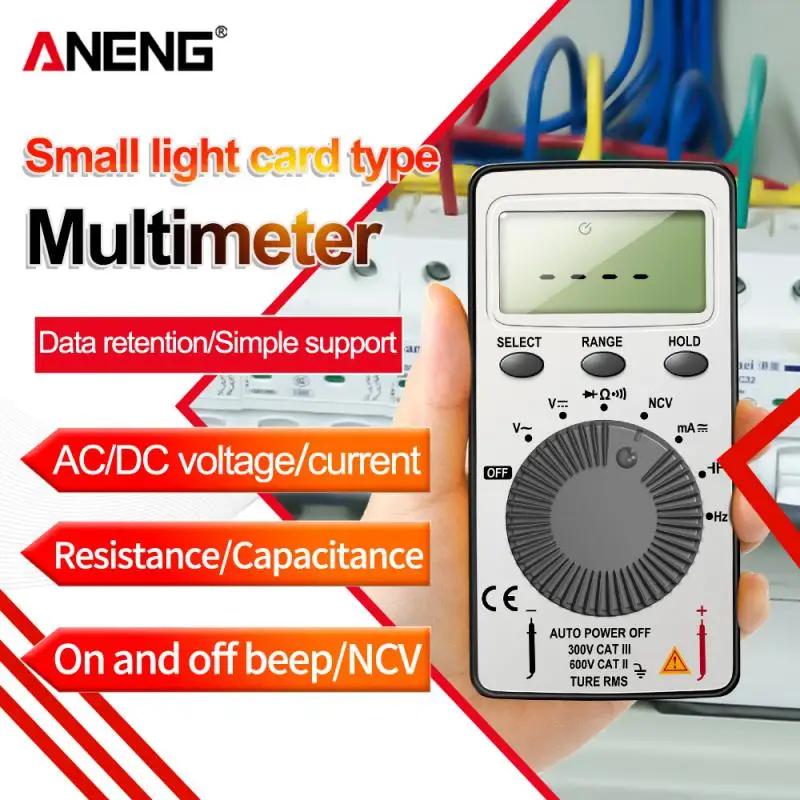 ANENG AN101 Mini Digital Multimeter DC/AC Voltage Current Lcr Meter