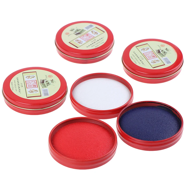 

Calligraphy Chinese Yinni Pad Stamp Vermilion inkpad Seal Painting Red Ink Paste