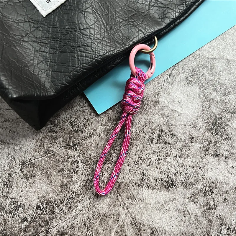 Key Chain Accessories Small Fresh Keychain Candy Color Keyring Lanyard Anti-lost Car Keychain Short Key Holder Bag Decoration - 4