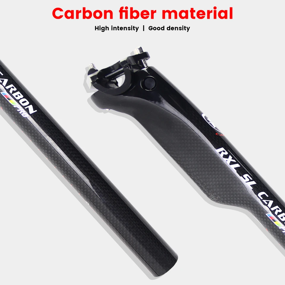 Tige De Selle Vélo Carbone Ultra Légère - Design, 350mm, Fibre De Carbone, Neuve