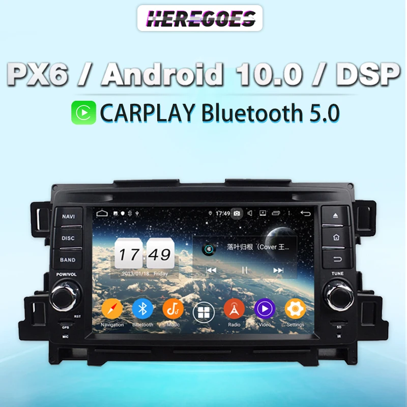 

Автомобильный мультимедийный DVD-плеер Carplay PX6 DSP, Android 11,0, 4 Гб + 64 ГБ, GPS-навигация, стерео аудио, автомобильное радио для Mazda CX-5, 2011, 2012