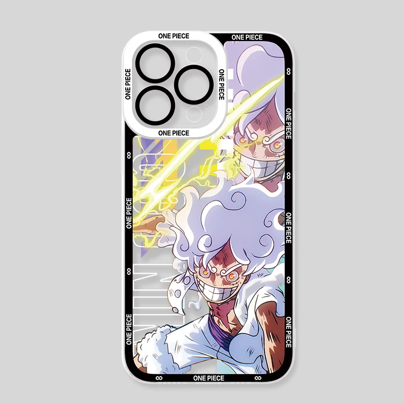 thumbnail image 1 of Funda transparente de Anime para iPhone, cubierta protectora de silicona suave, para modelos 16 Pro Max, 15, 14 Plus, 13, 12, 11 Pro, XR, XS, X, 8, 7, SE, 2020, 1 of 5