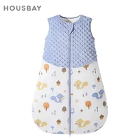 Baby Sleepsack 3-24Months Autumn Baby Sleeping Bag Blanket 1.5Tog Doudou Soft Feeling Starfish Shell Print Vest Style