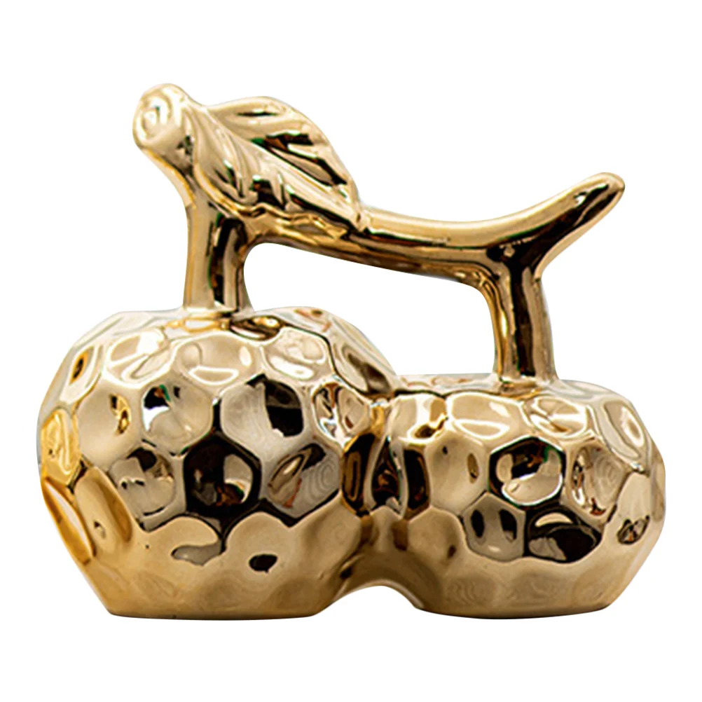 

Ceramic Fruit Cherry Household Decor Tabletop Centerpiece Living Room Sculpture Home+decor Decoration Desktop Ceramics Gift